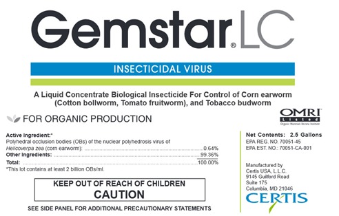Gemstar LC, Certis, plant protection, insecticidal virus