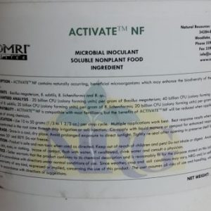 Natural Resources Group, Activate NF, Microbial Inoculant, Bacillus megaterium, B. subtilis, B. licheniformis and B. species