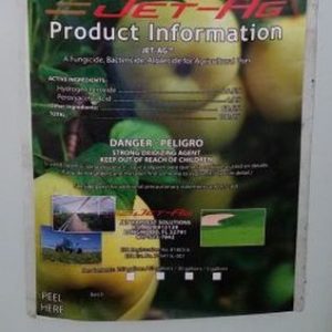 Jet-Ag, Jet Harvest,, Peroxyacetic Acid Agricultural Sanitizer