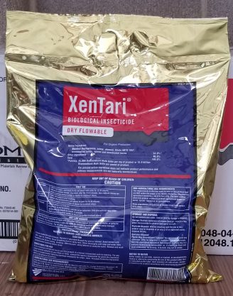 Valent, Xentari, Bt, biological insecticide, dry flowable