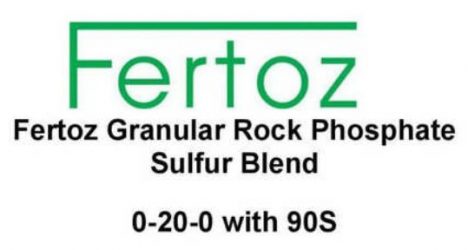 Fertoz, Rock Phosphate Sulfur Blend 0-20-0 with 90S